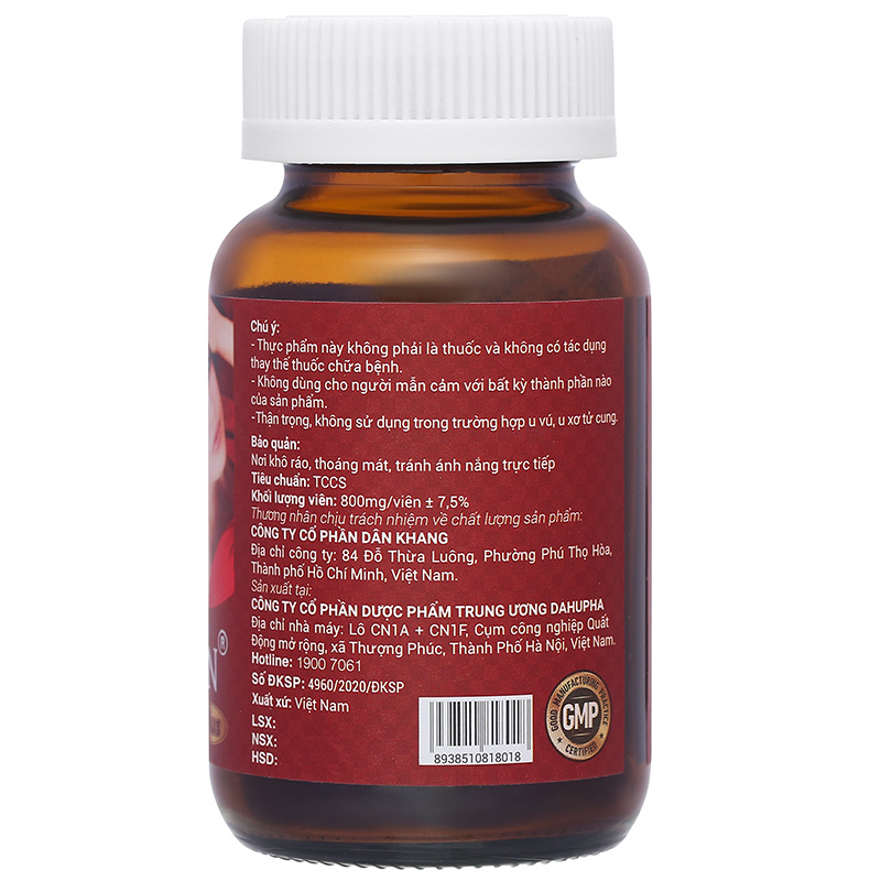 Thực phẩm bảo vệ sức khỏe Marilyn Plus lọ 30 viên - 12